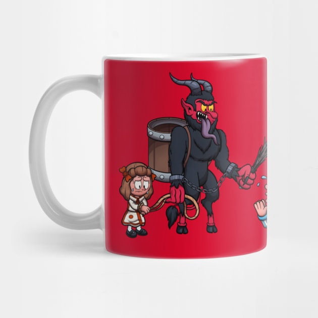 Krampus Punishing Kids by TheMaskedTooner